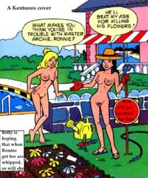 archie_comics backyard betty_and_veronica betty_cooper breasts kentoons pussy veronica_lodge