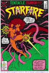 2003 blaylocke dc_comics green_eyes koriand'r orange_skin red_hair starfire starfire_(comics) straight_hair teen_titans tentacle