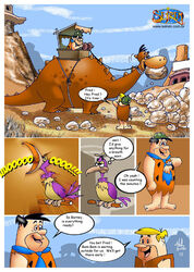 barney_rubble comic fred_flintstone hanna-barbera seiren the_flintstones