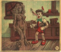 breasts clothes disney female indoors literature male nipples pinocchio pinocchio_(character) public_domain puppet standing statue tagme