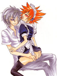 2boys anal anal_sex arched_back blush femboy gay girly joshua male_only neku_sakuraba tagme the_world_ends_with_you yaoi