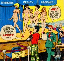 archie_andrews archie_comics betty_and_veronica betty_cooper breasts casual female geraldine_grundy human jughead_jones kentoons male moose_mason pale_skin public pussy reggie_mantle veronica_lodge waldo_weatherbee