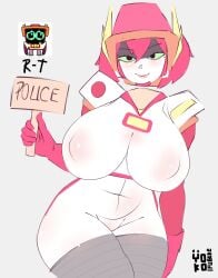 1girls 2024 big_breasts brawl_stars breasts female female_only front_view green_eyes looking_at_viewer r-t_(brawl_stars) robot robot_girl rule_63 supercell tagme thick_thighs wide_hips yokoifubuke