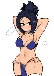 armpits arms_behind_back bikini bikini_top female female_only fortnite hime_(fortnite) kerowo loincloth looking_away shiny shiny_skin skimpy skimpy_bikini skimpy_outfit solo solo_female steam steamy sweat sweating sweaty thick_thighs