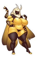 4_arms arthropod bbw belly blazbaros breasts chubby chubby_belly chubby_female curves curvy curvy_female curvy_figure curvy_hips curvy_thighs female hips huge_breasts huge_thighs insect_humanoid moth moth_girl mothgirl multi_arm multi_limb plump thick_thighs thighs venus_body voluptuous voluptuous_female wasp wide_hips