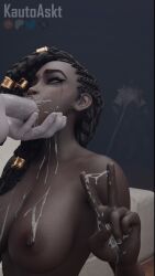 3d 3d_(artwork) big_breasts big_penis blender cheating cheating_girlfriend cheating_wife cuckold cum cum_in_mouth cum_inside cum_on_body cum_on_breasts cum_on_face dark-skinned_female dark-skinned_male dark_hair dark_nipples deepthroat fit fit_female holding holding_head interracial intersex kautoaskt league_of_legends league_of_legends:_wild_rift light-skinned_male looking_at_another looking_at_girl lucian_(league_of_legends) makeup makeup_running male netorare nipples peace_sign penis penis_in_mouth riot_games senna_(league_of_legends) spit surprised surprised_expression thick thick_penis thick_thighs viego_(league_of_legends) wife
