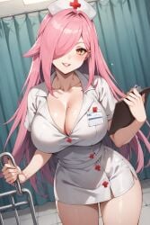 1girls ai_generated bedroom big_breasts blush breasts hospital indoors latam_virtual_youtuber long_hair neneefthy nurse nurse_hat nurse_uniform pink_hair solo_female tagme thighs tupadrev4 virtual_youtuber vtuber yellow_eyes