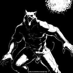 1boy 2013 abs anthro balls biceps canine cum cum_string cureboltium fangs knot looking_at_viewer male male_only mammal masculine monochrome moon muscles pecs penis pose solo sparkle teeth tongue tongue_out uncut were werewolf wolf