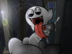 1ambiguous 1boy anon background bedroom_eyes boo_(mario) boo_block eyeshadow fellatio guywithdapen mario_(series) oral precum precum_drip saliva saliva_drip saliva_on_penis shading sloppy sloppy_blowjob super_mario_sunshine tongue_wrap tonguejob