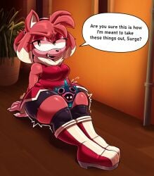 ambiguous_gender amy_rose amy_rose_the_werehog background clothed crushed_by_thighs dark_gaia female female_focus female_only fully_clothed genderless hedgehog mobian_(species) mobian_hedgehog sega shiny_skin shortstack sonic_(series) sonic_the_hedgehog_(series) sonic_unleashed talking_to_offscreen tascom thick_thighs thigh_crush thigh_squish thighhighs thighs thighs_bigger_than_head thighs_bigger_than_torso thighs_together unbothered werehog werewolf werewolf_girl