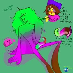 anthro colored frostbiterr gradient infected_(regretevator) jeremy_(regretevator) male male_only penis regretevator roblox roblox_game tentacle tentacle_dick unpleasant_gradient