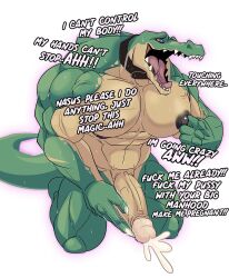 abs anthro anthro_only balls biceps big_penis bodily_fluids claws crocodile crocodilian crocodylid cum erection genital_fluids genitals green_body green_scales hi_res humanoid_genitalia humanoid_penis league_of_legends male male_only mammal masturbation muscular muscular_anthro muscular_male nipples nude pecs penile penile_masturbation penis renekton reptile riot_games scales scalie sharp_teeth solo solo_male tan_body tan_scales teeth tencent zaqiizawa