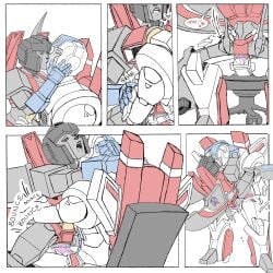 alien decepticon dick_sitting face_grab grabbing_waist hugging jetfire kissing lap_sex lap_sitting nuefass robot robot_humanoid sex_faces simple_coloring simple_shading skyfire_(transformers) standing_sex starscream transformers transformers_g1 vanilla wings