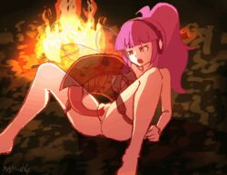 animated breasts campfire headphones insectophilia moon_rhapsody myrneko nude ovipositor pink_hair sasha_nikolayeva vaginal_penetration zoophilia