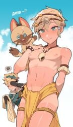 2boys blonde_hair blue_eyes cute femboy ming_(5unri5e666) trap twink