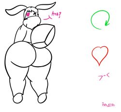 1male big_ass bubble_butt furry huge_ass tagme thick_thighs veevee veevee_(artist) veeveederi wide_hips