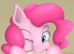 2014 blue_eyes cum cum_in_mouth cum_inside deep_throat deepthroat duo equine eyelashes faceless_male fellatio female formal_gentleman friendship_is_magic fur hair hooves horse male mammal my_little_pony oral penis pink_fur pink_hair pinkie_pie_(mlp) pony saliva sex solo_focus straight straight_hair