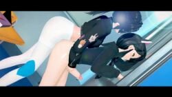 1futa 1girls 2girls 3d animated cum cum_on_wall erisa_(fortnite) female fortnite fortnite:_battle_royale futanari handjob handjob_from_behind koikatsu no_sound penis public shai_zoe tagme teasing video zoe_clash_(fortnite)