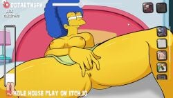 2d 2d_(artwork) 2d_animation animated anus blue_hair blush blush_lines bouncing_breasts cel_shading closed_eyes day dotartnsfw female female_masturbation female_only finger_fuck fingering fingering_self fingers fingers_in_pussy front_view gameplay_mechanics hair_blue highres hole_house laying_down laying_on_back laying_on_bed legs legs_apart long_hair looking_at_viewer marge_simpson masturbating masturbation milf moan moaning moaning_in_pleasure mp4 on_back on_bed one_handed_masturbation pussy pussy_juice skirt skirt_lift solo_female sound spread_legs squirt squirting tagme the_simpsons thick thick_ass thick_thighs vaginal_juices vaginal_masturbation vaginal_penetration video window yellow_body yellow_skin