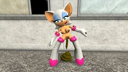 2014 3d anthro areola bat big_breasts blue_eyeshadow breasts defecating defecation erect_nipples eyelashes eyeshadow feces female garry's_mod green_eyes heart mammal nipples nude pussy rouge_the_bat scat scatnonymous sega shitpile smile solo sonic_(series) sonic_team