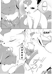 azuma_minatsu censored comic eeveelution female flareon fur kemono leafeon male nintendo penis pokemon sex translated video_games