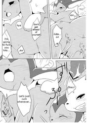 azuma_minatsu censored comic eeveelution female jolteon kemono male nintendo penis pokémon_(species) pokemon pussy sex translated vaporeon video_games