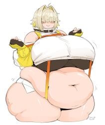 bbw big_breasts breasts elegg_(nikke) female huge_breasts overweight riu_incognito tagme thick_thighs wide_hips