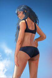 1girls ass female female_only fire_emblem fire_emblem_awakening lucina_(fire_emblem) nintendo rodlanghi sideboob solo solo_female