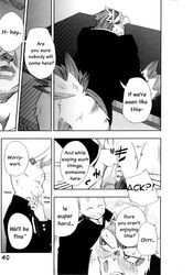 avian bird blush clothing comic eagle english_text furry furry_only gay handjob harusuke japanese_text kemono lagomorph male mammal penis rabbit school size_difference sweat text translated uniform