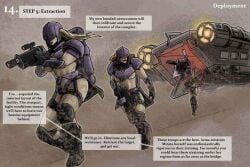 3girls comic comic_page cybernetics dialogue english_text female femsub imperium_of_man rogue_trader sfmuser speech_bubble text warhammer_(franchise) warhammer_40k