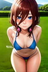 ai_generated bikini cute go-toubun_no_hanayome nakano_miku small_breasts