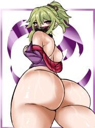 ass big_ass big_thighs fat_ass genshin_impact green_hair huge_ass huge_thighs kuki_shinobu large_ass large_thighs massive_ass massive_thighs purple_hair thick_thighs thighs wide_hips wide_thighs yamikuror