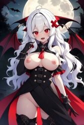 1girls ai_generated alufliniy areola areolae big_breasts blush breasts erispheria halloween hispanic_virtual_youtuber looking_at_viewer night nipples outdoors pussy red_eyes solo_female tagme thighs vampire vampire_costume vampire_girl virtual_youtuber vtuber white_hair