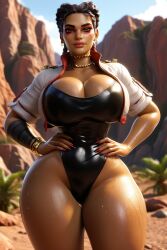 3d ai_generated apex_legends big_ass big_ass_(female) big_breasts breasts loba_(apex_legends) loba_andrade ravenomega sexy_body sexy_woman
