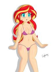 bikini cogbrony equestria_girls female female_only friendship_is_magic human my_little_pony solo sunset_shimmer