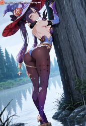 mona (genshin impact) from genshin impact by squeeshyai