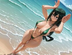 tsuyu asui from my hero academia by vertiloart