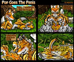 anthro canine fox goo gooey gooeythedragon male mammal original original_character penis pop smell sticky text