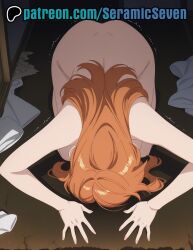 1girls 2025 2d ai ai_generated all_fours anime anime_style bowing bowing_before_viewer bowing_down completely_naked completely_naked_female completely_nude completely_nude_female dogeza female female_focus female_only flamme_(sousou_no_frieren) frieren_beyond_journey's_end hands_on_floor hands_on_ground head_against_ground head_down long_hair mature_female milf naked nude on_floor orange_hair seramic_seven solo solo_female solo_focus sousou_no_frieren submissive submissive_female surrendering trembling