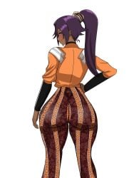 ass_focus bleach shihouin_yoruichi yoga_pants