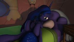 2014 alicorn animal_genitalia balls dickgirl equine erection friendship_is_magic fruitymilk horn horsecock intersex looking_at_viewer mammal my_little_pony penis princess_luna_(mlp) smile solo wings