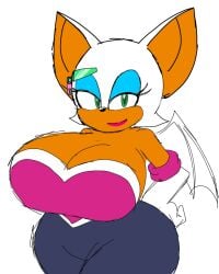 momiji_(artist) rouge_the_bat sonic_adventure_2 voluptuous_female