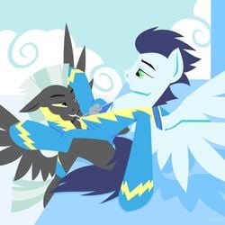 animal_genitalia duo equine friendship_is_magic horse horsecock hoverrover imminent_sex male male_only mammal multiple_males my_little_pony pegasus penis pony soarin_(mlp) thunderlane_(mlp) uniform wings wonderbolts_(mlp) yaoi zipper