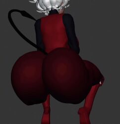 3d 3d_animation animated ass beelzebub_(helltaker) bouncing_ass bouncing_breasts bouncing_butt bubble_butt helltaker huge_ass jiggle no_sound tagme twerking video