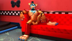 1boy 1male 3d anthro anthro_focus anthro_only anthro_solo balls bear bodypaint digital_media_(artwork) erect_penis erection facepaint felhesznelenev five_nights_at_freddy's five_nights_at_freddy's:_security_breach glamrock_freddy_(fnaf) huge_balls huge_cock humanoid_genitalia humanoid_penis male male_anthro male_focus male_only mammal mammal_humanoid penis penis_out scottgames solo solo_anthro solo_focus solo_in_panel solo_male steel_wool_studios testicles ursid ursid_humanoid