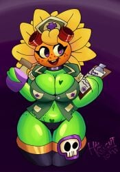 1girls anthro anthrofied ass breasts female flora_fauna halknight plant plant_girl plant_humanoid plantie plants_vs._zombies plants_vs_zombies plants_vs_zombies:_heroes popcap_games solar_flare_(pvz) sunflower_(pvz)