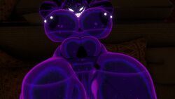 big_breasts ear_piercing karelia_(acerattman) nipple_piercing purple_skin pussy smiler_(the_backrooms) vrchat vrchat_avatar vrchat_model