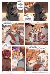 1boy 3girls :3 absurd_res after_kiss akita akita_inu band-aid band-aid_on_face band-aid_on_nose bandage bandage_on_face bandage_on_nose bear becca_(breedypupper) big_breasts bite biting_lip black_nails blonde_hair blue_(breedypupper) blush bodily_fluids breasts breath breedypupper brother_(lore) brothers_(lore) brown_body brown_fur bulge canid canine canis cat_smile choker clenched_teeth clothed clothing collar colored_nails comic cuckold dialogue domestic_cat domestic_dog drax_(breedypupper) dripping duo embarrased_horny embarrassed embarrassed_male erection erection_under_bottomwear erection_under_clothing felid feline felis female french_kissing fur genital_fluids genitals grin hair handjob handjob_from_behind handjob_through_clothing heart_eyes heart_symbol hi_res huge_breasts insult_of_endearment jacket jewelry kissing leaking_precum letterman_jacket looking_pleasured makeup male male/female mammal mascara masturbation nails narrowed_eyes necklace nintendo nipples orgasm_denial panting penile penis pokemon precum precum_bubble precum_drip precum_through_clothing precum_through_underwear red_hair saliva saliva_on_tongue saliva_string school sex siamese sibling_(lore) smile spitz stacy_(breedypupper) tail teasing teeth tenting text topless topless_female topwear touching_penis tyler_(breedypupper) underwear unwanted_erection wavy_mouth wet wet_clothing white_hair yellow_body yellow_fur