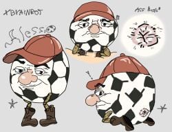 1boy 2d alesio alesio_(steal_a_brainrot) anal anal_sex asshole ball bemmyblox big_nose big_penis boots brainrot brown_eyes cap football fricking_ball_man italian_brainrot non-human non-human_only object_head penis pervert sex shitpost smile steal_a_brainrot tagme toony