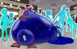 1boy androgynous arm_warmers belly belly_bulge belly_button belly_expansion blue_skin blue_skinned_male blueberry_inflation blueberry_juice bottom_heavy bottom_heavy_femboy bottomless femboy hiccuping immobile inflation inflation_sequence lactating lactation lactation_without_expressing leaking_navel male male_only navel outie_navel sequence smutstrut spherical_inflation swelling thick_thighs thighhighs thighs wide_hips